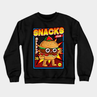 snack club burger Crewneck Sweatshirt